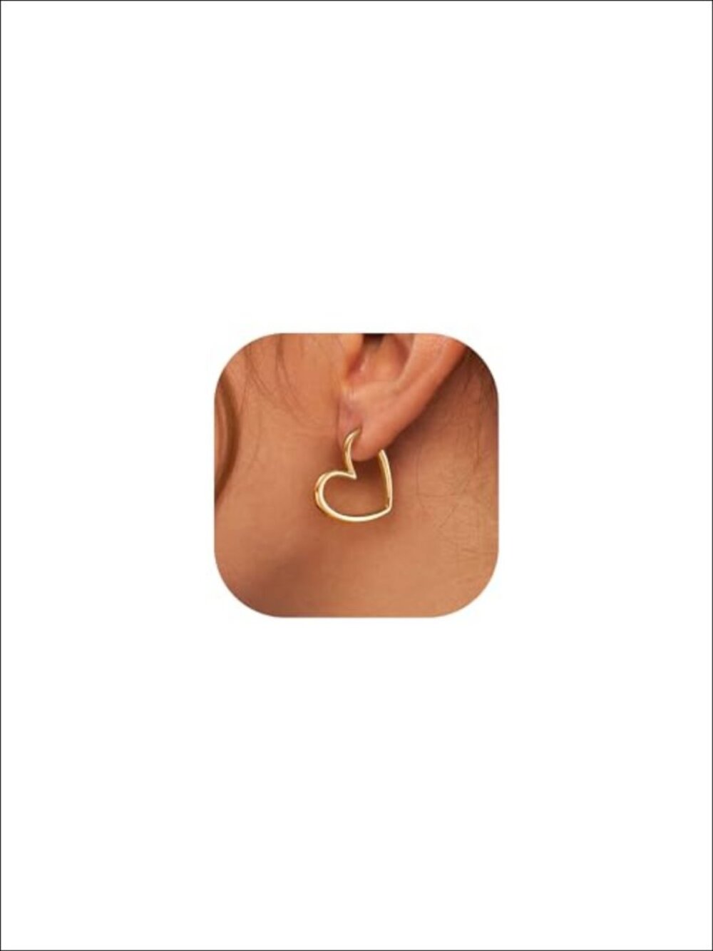 14k Gold Plated Hoop Earrings Hypoallergenic Lightweight Huggie for Women
